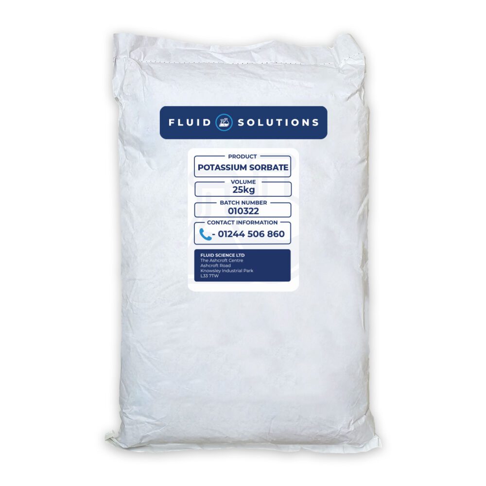 Potassium Sorbate 25kg Bag.